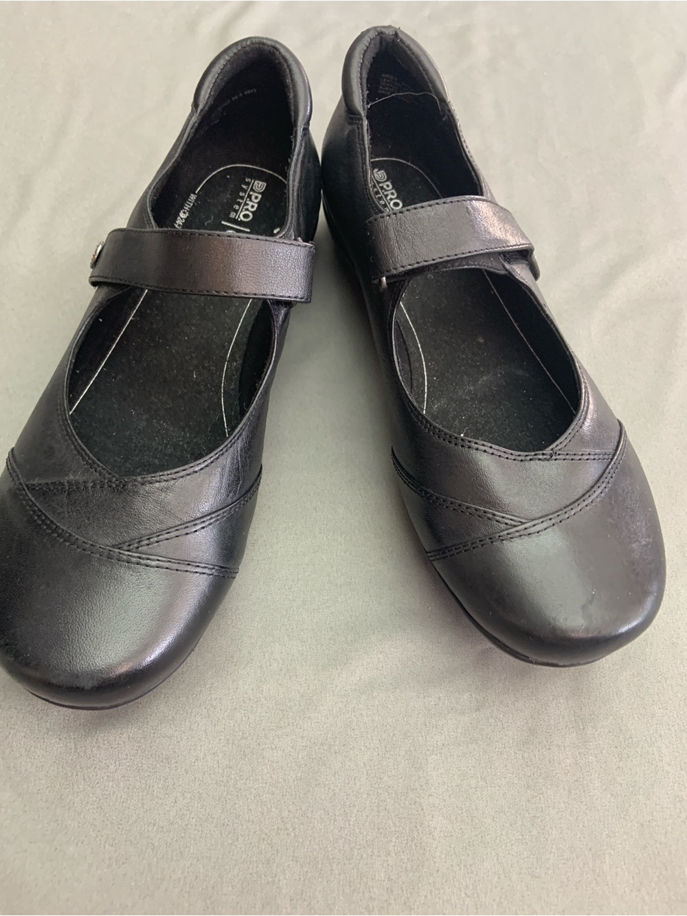 Abeo Black Strap Mary Jane Flats